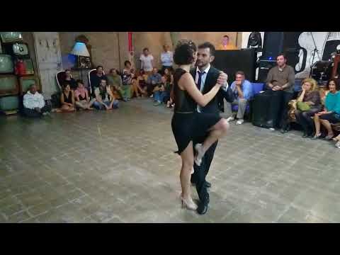 Bruno Tombari e Rocio Lequio alla Milonga  Sì  Mikasa -  Bologna - 20/09/2017