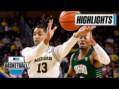 Ohio at Michigan | Highlights | Big Ten Men&#39;s Basketball | Nov. 20, 2022
