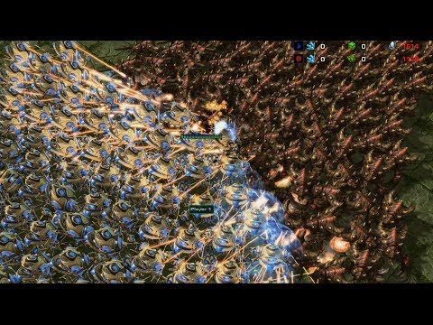 3000 COLOSSUS vs 2500 ULTRALISK - StarCraft 2 MASSSIVE Battle