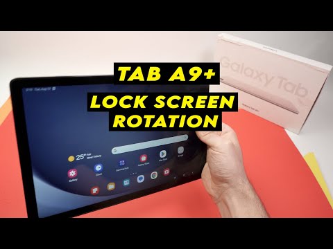 Samsung Tab A9+ : How to Lock Screen Rotation