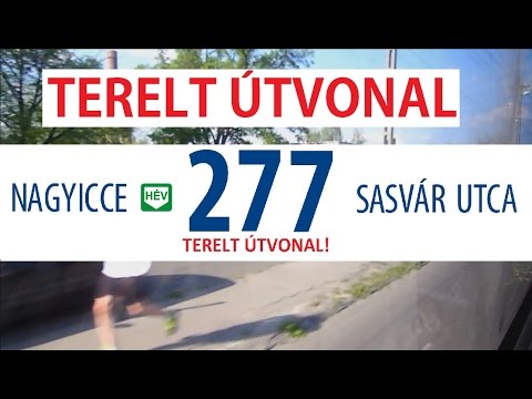BKV 277-es busz terelt útvonala Hévátkelőfelújítás miatt (Nagyicce H -Sasvár utca) 2015.04.26