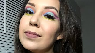 Q&A//Bold Eyeshadow Look// Bh Cosmetics Trendy in Tokyo Pallet and swatches