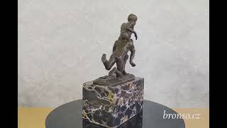 Bronzová sportovní socha – hráči amerického fotbalu, NFL Americký fotbal soška