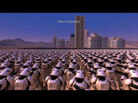 3000 Star Wars B2 Super Battle Droid vs 9000 Storm Trooper - Ultimate Epic Battle Simulator