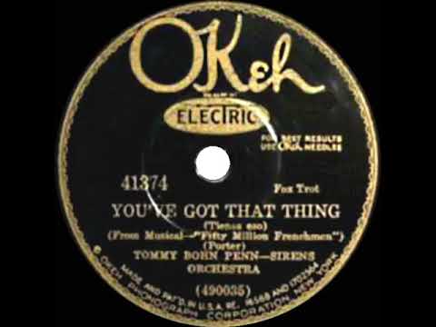 1930 Tommy Bohn - You’ve Got That Thing (instrumental)