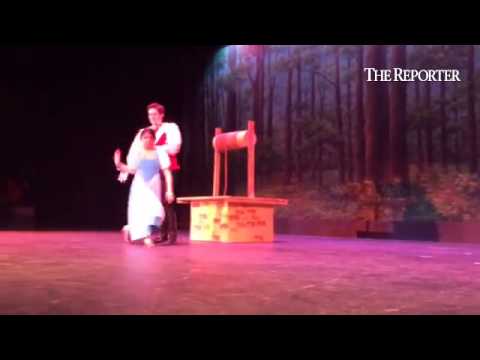 Belle and Gaston during dress rehearsal #NPIVnews