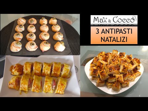 3 Ricette di STUZZICHINI per APERITIVO di PASTA SFOGLIA - SALATINI Sfiziosi per Natale #2