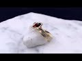 video - Mokume River Twist Engagement Ring With Ruby