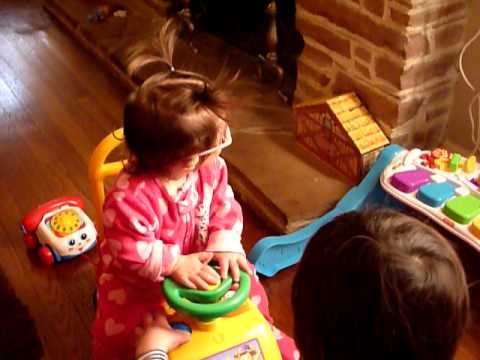 Elena & Arcelia playing with new toys - Jan. 2011