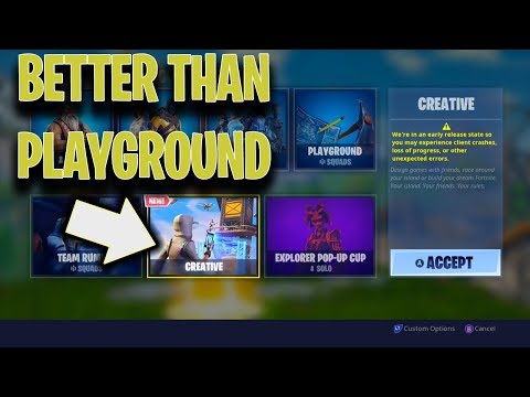 Part of a video titled How To 1v1 Your Friends In Creative Mode (BETTER THAN ... - YouTube