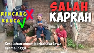 Download lagu KAWRUH BASA - SALAH KAPRAH Kesalahan penggunaan istilah-istilah dalam bahasa Jawa sehari-hari mp3