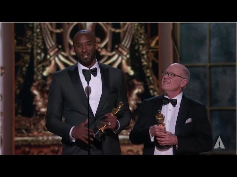 Glen Keane and Kobe Bryant - "Dear Basketball" wins Best Animated Short Film | 90th Oscars (2018)