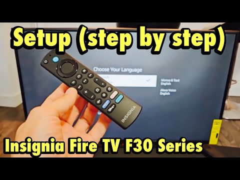 Insignia Fire TV F30 Series: How to Setup (step by steps)