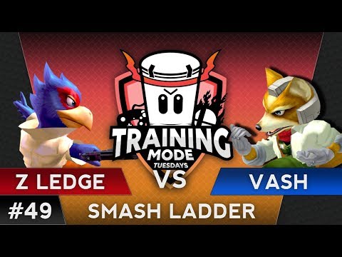 TMT 49 - Vash (Fox) VS Z Ledge (Falco) - SSBM Smash Ladder - Melee