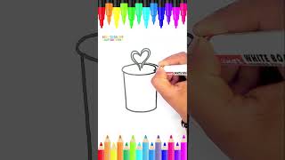 Easy Coffee Mug Drawing for Kids | Learn How to Draw a Cute Coffee Mug ☕️