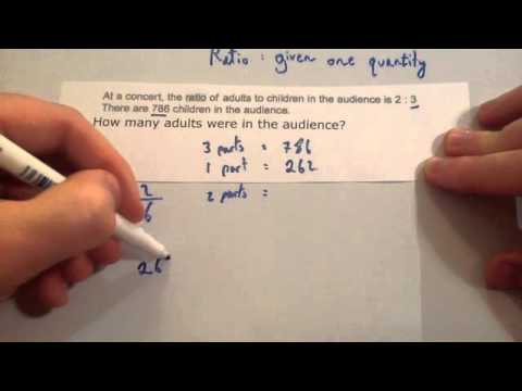 Ratio When Given One Quantity - Corbettmaths