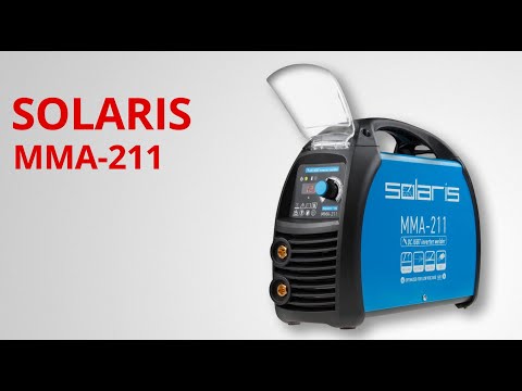 фото инвертор сварочный solaris mma-211 (230 вольт, 20-210 а, 70 в электрод 1.6-4.0 мм) солярис мма 0