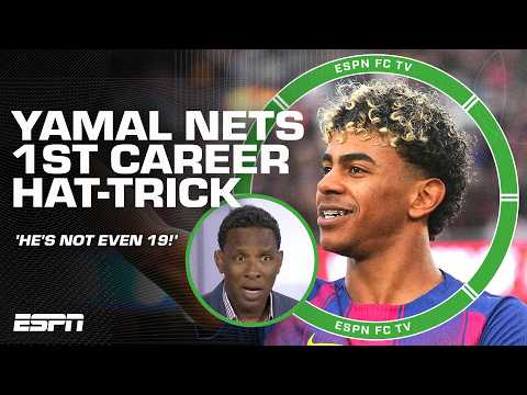 FIRST CAREER HAT-TRICK 🤩 Lamine Yamal SHOWED OUT in Barca vs. Villarreal | ESPN FC