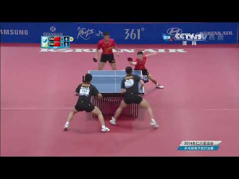Ma Long/Zhang Jike vs Xu Xin/Fan Zhendong - 2014 Asian Games Table Tennis MDF Highlights