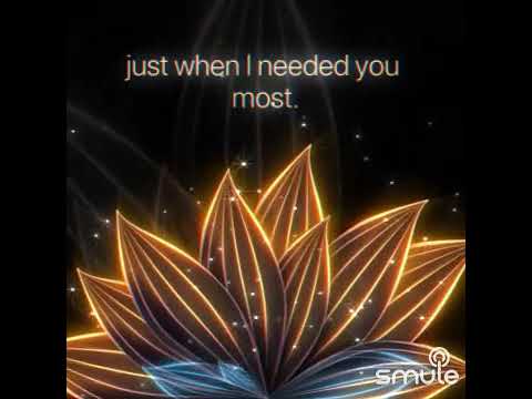 "Just when I needed you most" Cover by @Swright72_ / @Tan_Jo on #Smule