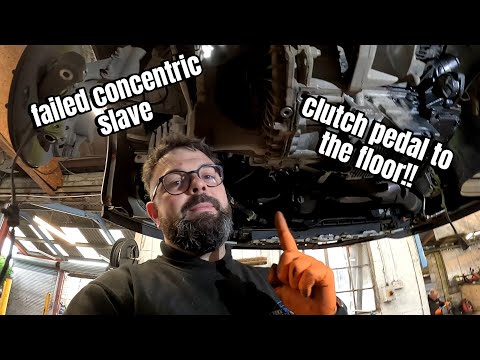 vauxhall insignia clutch pedal to the floor. concentric slave replacement..