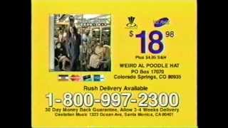 Poodle Hat TV Commercial (2003) Weird Al Yankovic