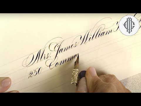 Envelope calligraphy - Copperplate & modern script by Suzanne Cunningham