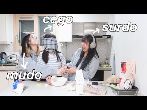 BLIND, DUMB AND DEAF challenge!! (part 2) & making cookies *chaos help*