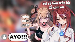 Liz bị Gigi đè ra đá lưỡi...【Hololive Vietsub】
