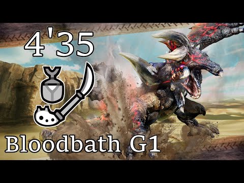 MHGU/MHXX Bloodbath G1 Solo TA[Valor Insect Glaive][4'35"83]