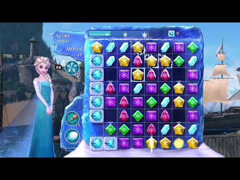 Frozen Free Fall: Snowball Fight Level 273 Walkthrough, No Power Ups