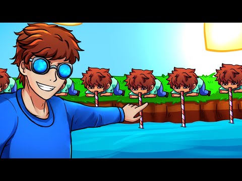 fiz 100 PLAYERS beberem o OCEANO INTEIRO (e aconteceu isso...)