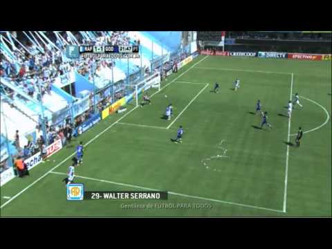 Gol de Serrano. Rafaela 1 - Godoy Cruz 1. Fecha 15. Torneo Primera División 2014. FPT.