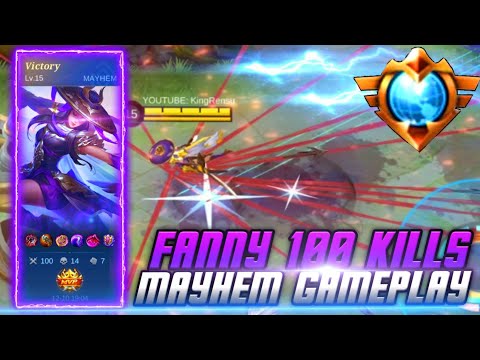 NEW WORLD RECORD OF THIS SEASON!! ⚡| FANNY 100 KILLS! ⚡| SUPER AGGRESSIVE MAYHEM GAMEPLAY! 🔥 | MLBB