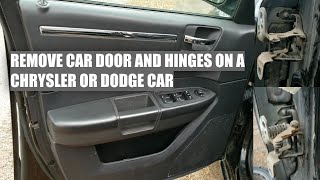 How To Take Off Car Door And Remove Hinges On A Dodge, Chrysler, Jeep