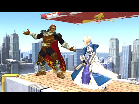 Smash Bros Universe: Saber (Me) vs 5 characters