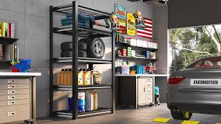 REIBII Garage Shelving Heavy Duty Loads 2000 Lbs 72 Metal Adustable Utility Shelves music