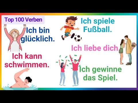 Lerne Deutsch: Top 100 Deutsche Verben mit Beispielsätzen | A1-A2