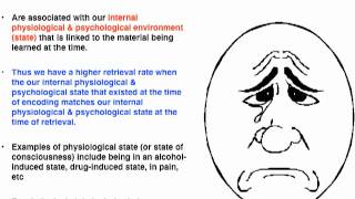 State-dependent cues - VCE Psychology