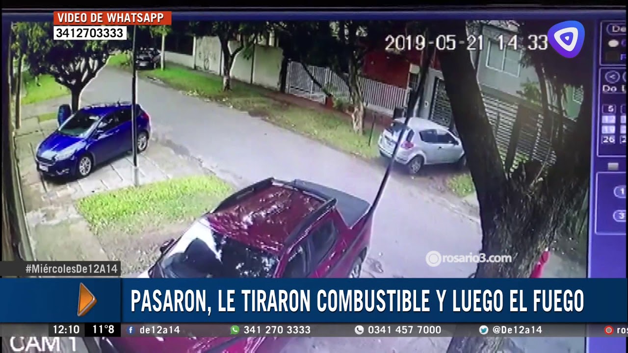 Watch Así prenden fuego un auto en Baigorria dos quemacoches Now Así prenden fuego un auto en Baigorria dos quemacoches
