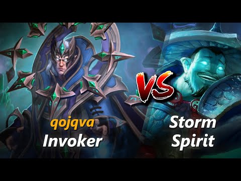How to Invoker mid vs Storm Spirit (feat. qojqva) | First 7 minutes