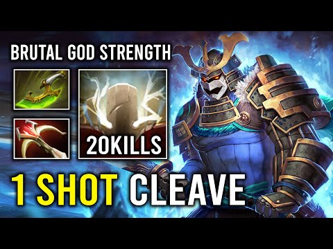 WTF 1 Shot Cleave Brutal God Strength Hit Like a Truck Sven Deleted Everyone Dota 2