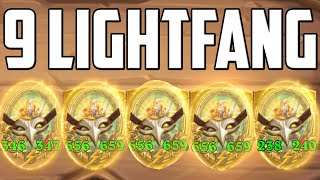 9 Lightfangs With Golden Drakkari | Hearthstone Battlegrounds