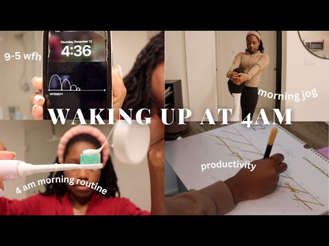 waking up at 4am | productive day in the life *winter arc*