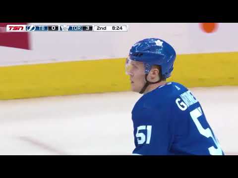 Jake Gardiner Goal vs TBL 02-12-18