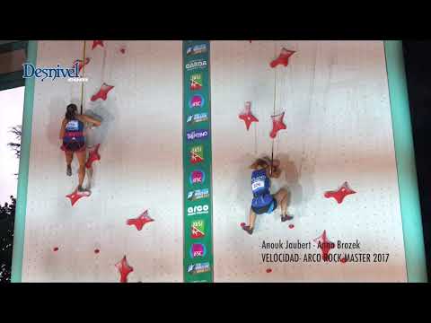 Velocidad: Anouk Jaubert contra Anna Brozek- Arco Rock Master 2017