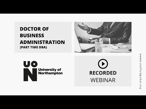 University of Northampton DBA - 8 June 2021