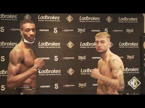 Shakan Pitters vs Chad Sugden | Weigh-in (British Light Heavyweight Title)