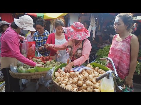 Street Food View In Chhba Ampov Market - Phsar leu - Fresh Asian Food Compilation Part2