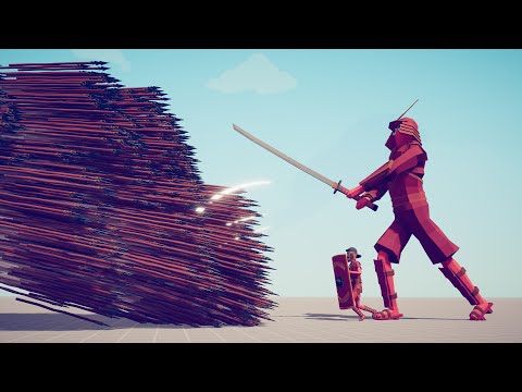 SAMURAI GIANT & SHIELD BEARER vs EVERY GOD - Totally Accurate Battle Simulator